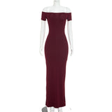 Women's Off Shoulder Maxi Dress