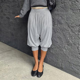 Women's High Waist Harem Shorts