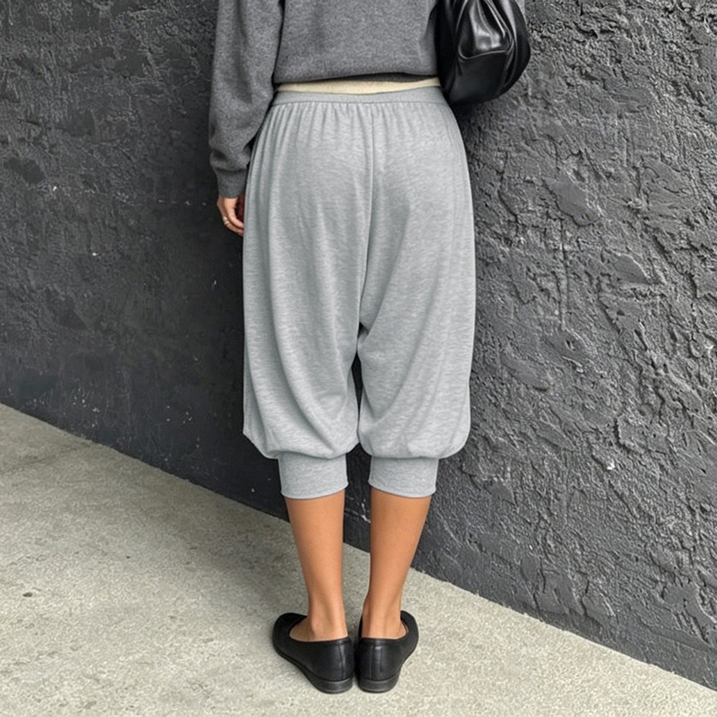 Women's High Waist Harem Shorts