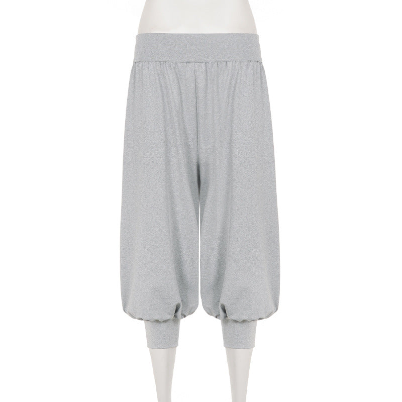Women's High Waist Harem Shorts