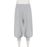 Women's High Waist Harem Shorts