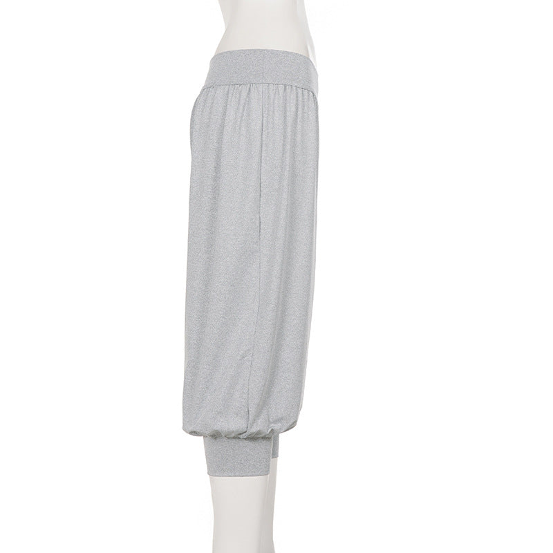 Women's High Waist Harem Shorts