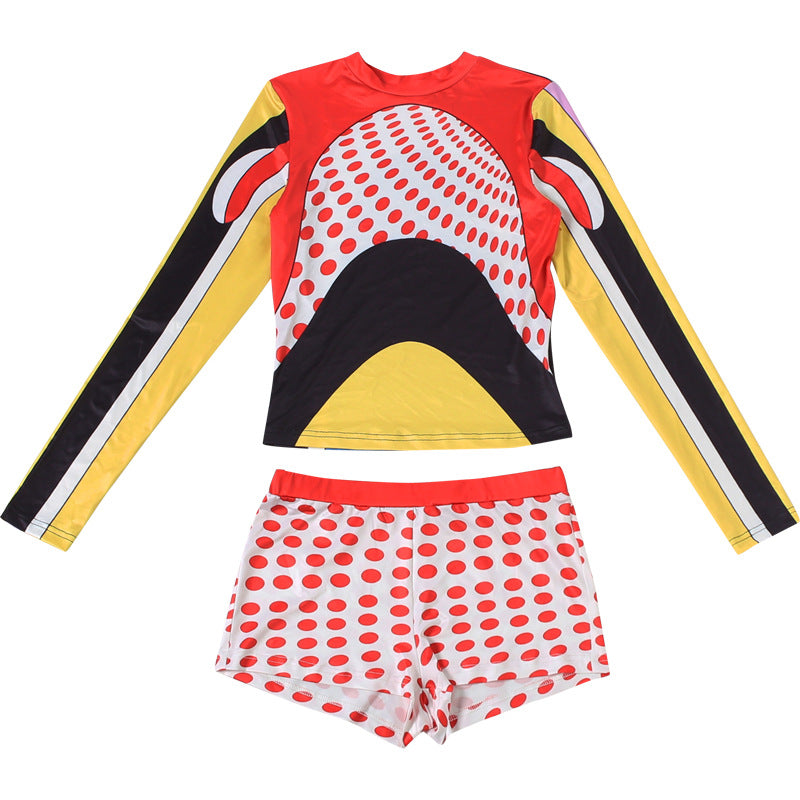 Women's Printed Two Piece Shorts Set