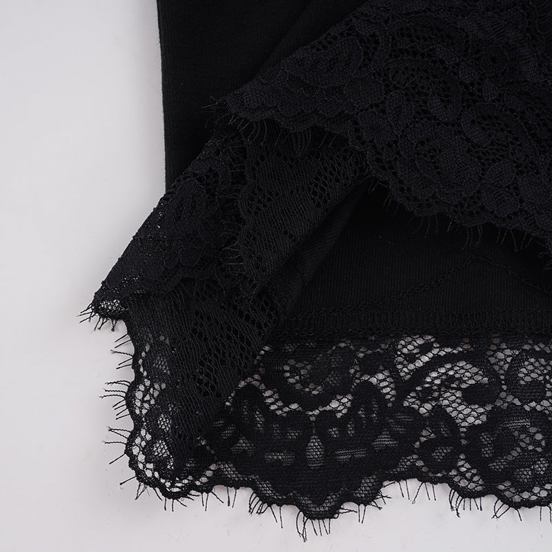 Women's Off Shoulder Lace Mini Bodycon Dress