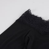 Women's Off Shoulder Lace Mini Bodycon Dress