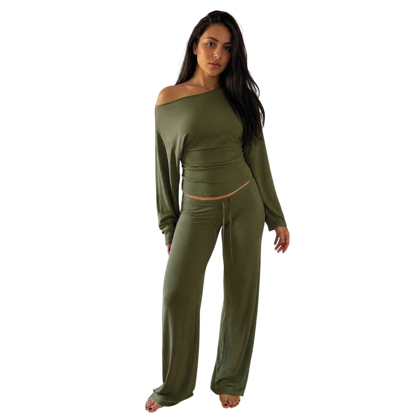 Women's Off Shoulder Lounge Set 2 Piece
