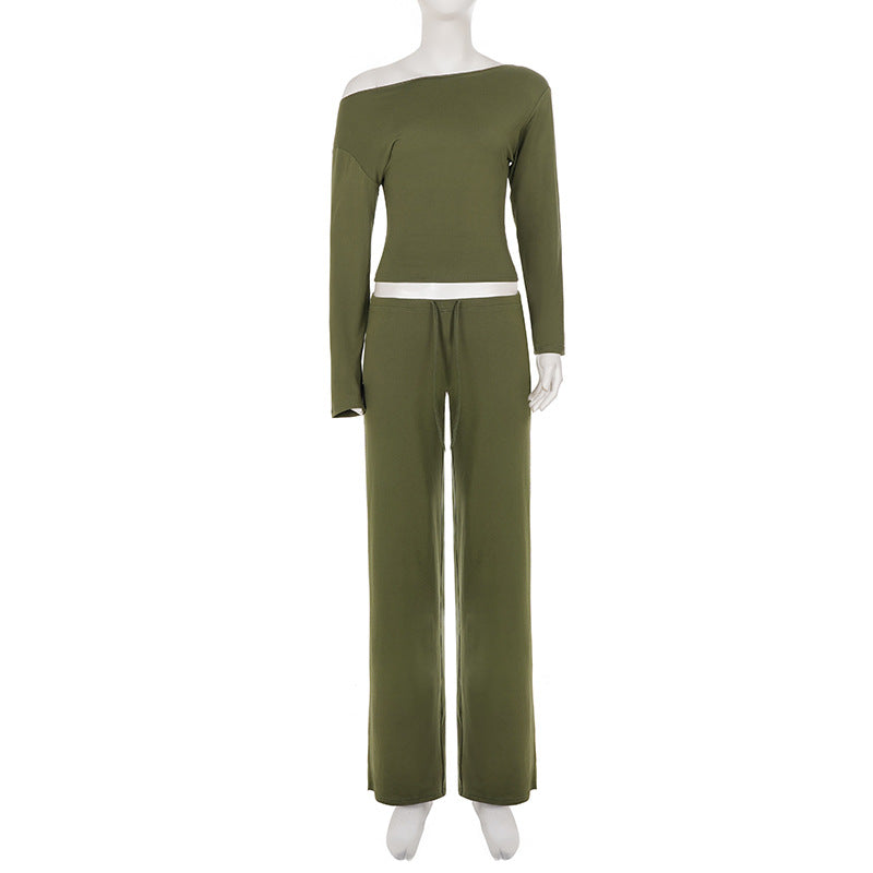 Women's Off Shoulder Lounge Set 2 Piece