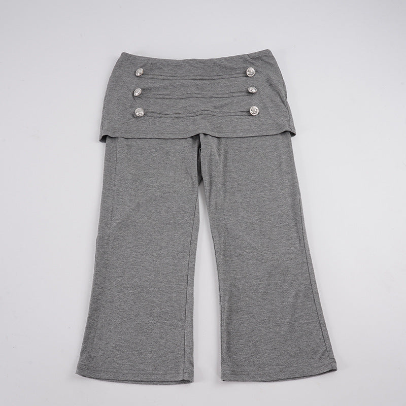 Women's High Waist Capri Pants