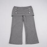 Women's High Waist Capri Pants
