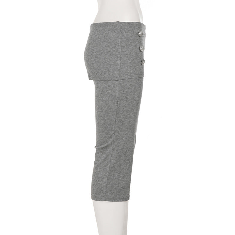Women's High Waist Capri Pants