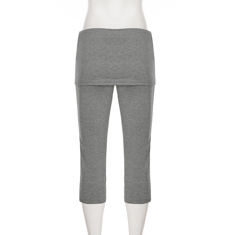 Women's High Waist Capri Pants