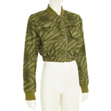 Women's Zip Front Bomber Jacket