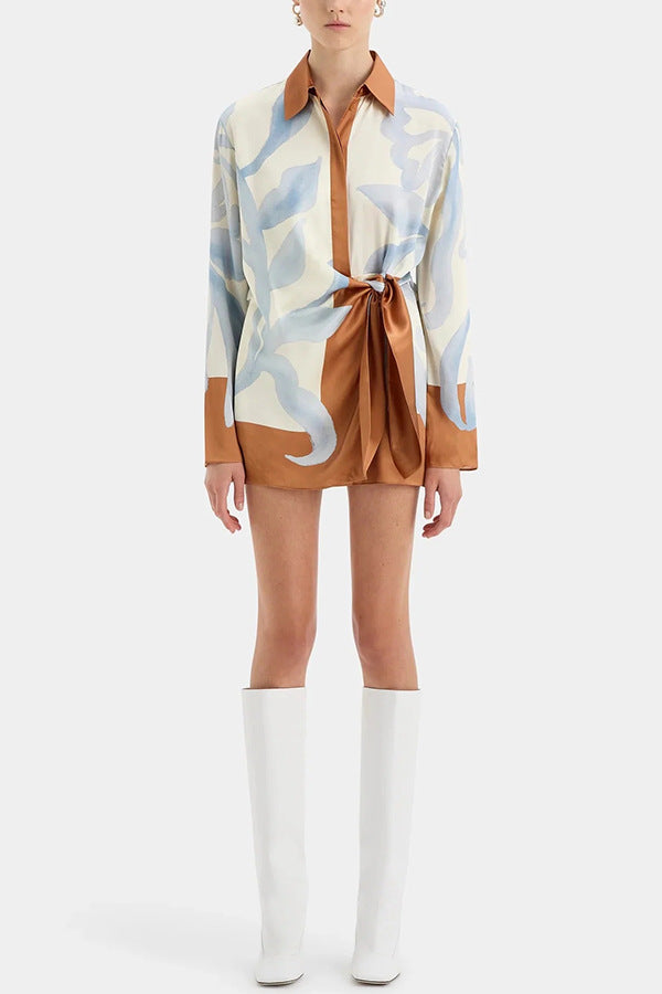 Women's Printed Shirt Dress