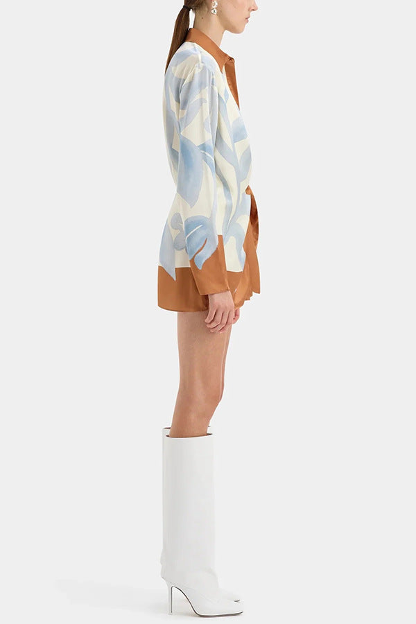 Women's Printed Shirt Dress
