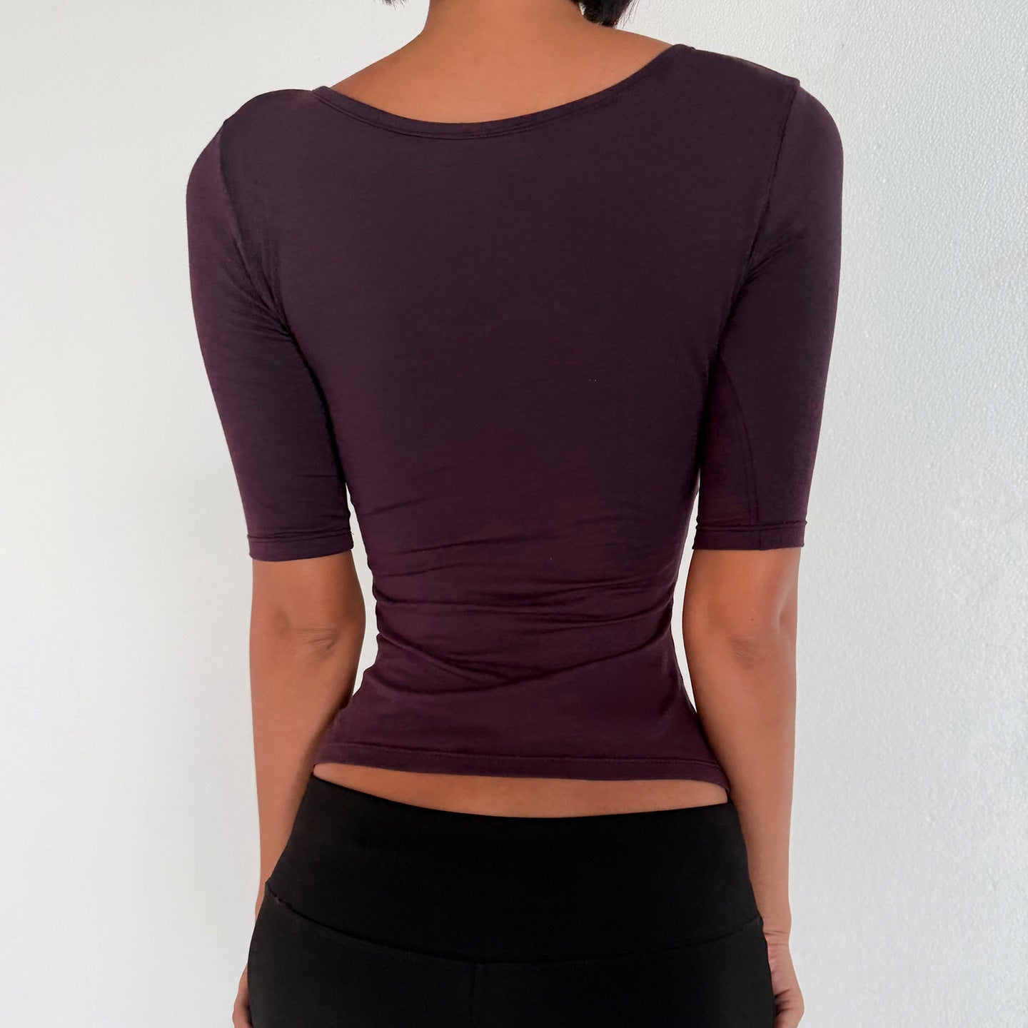 Women's Square Neck Fitted Top