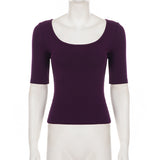 Women's Square Neck Fitted Top