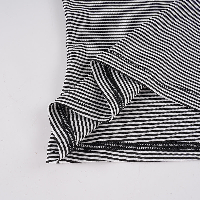 Women's Off Shoulder Striped Top