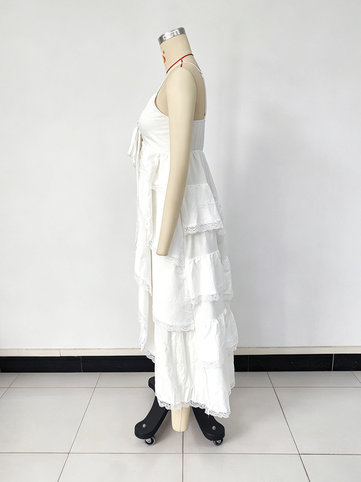 Women's Lace Trim High Low Cami Top