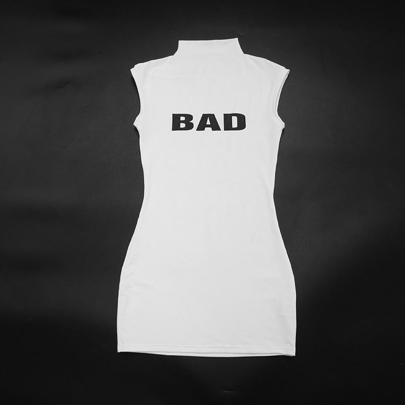 Women's Letter Print Mini Dress