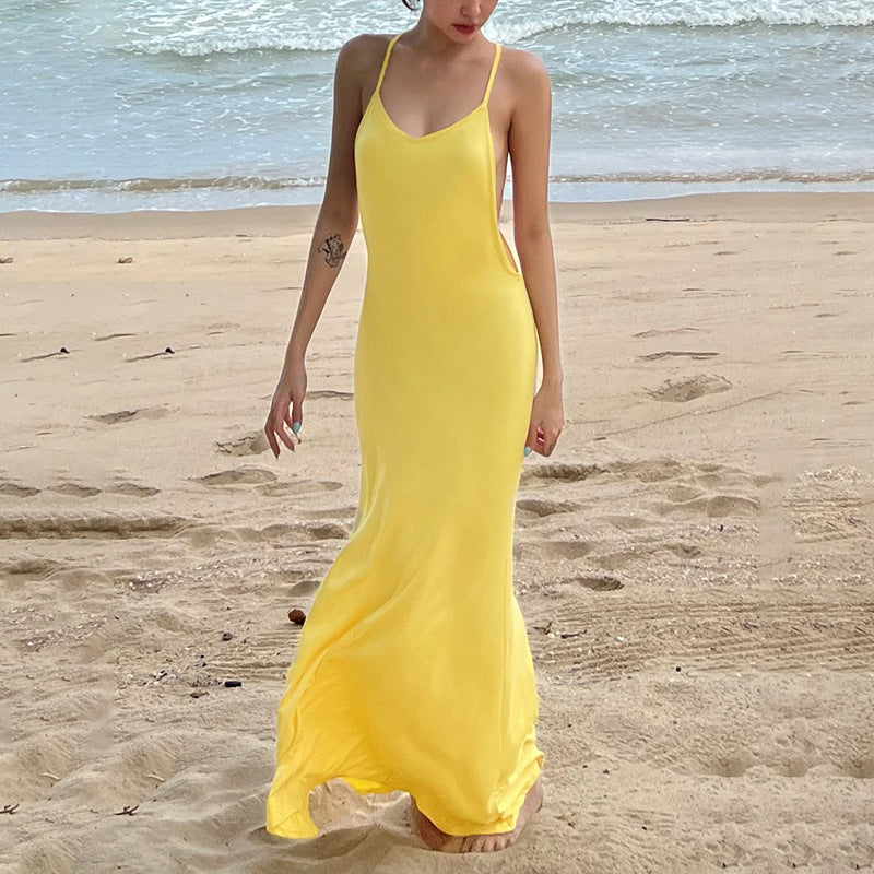 Women's Sleeveless Maxi Dress