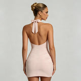 Women's Halter Bodycon Mini Dress