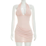 Women's Halter Bodycon Mini Dress