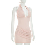 Women's Halter Bodycon Mini Dress
