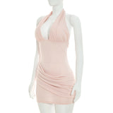 Women's Halter Bodycon Mini Dress