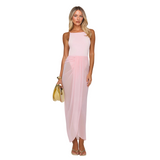 Women's Sleeveless Mesh Maxi Dress
