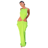 Women's Cutout Sleeveless Maxi Dress