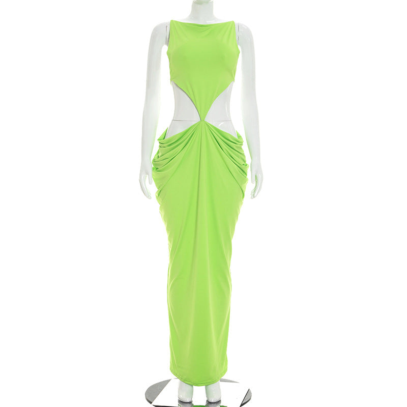 Women's Cutout Sleeveless Maxi Dress