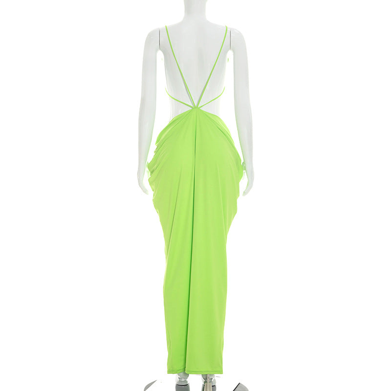 Women's Cutout Sleeveless Maxi Dress