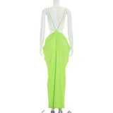 Women's Cutout Sleeveless Maxi Dress