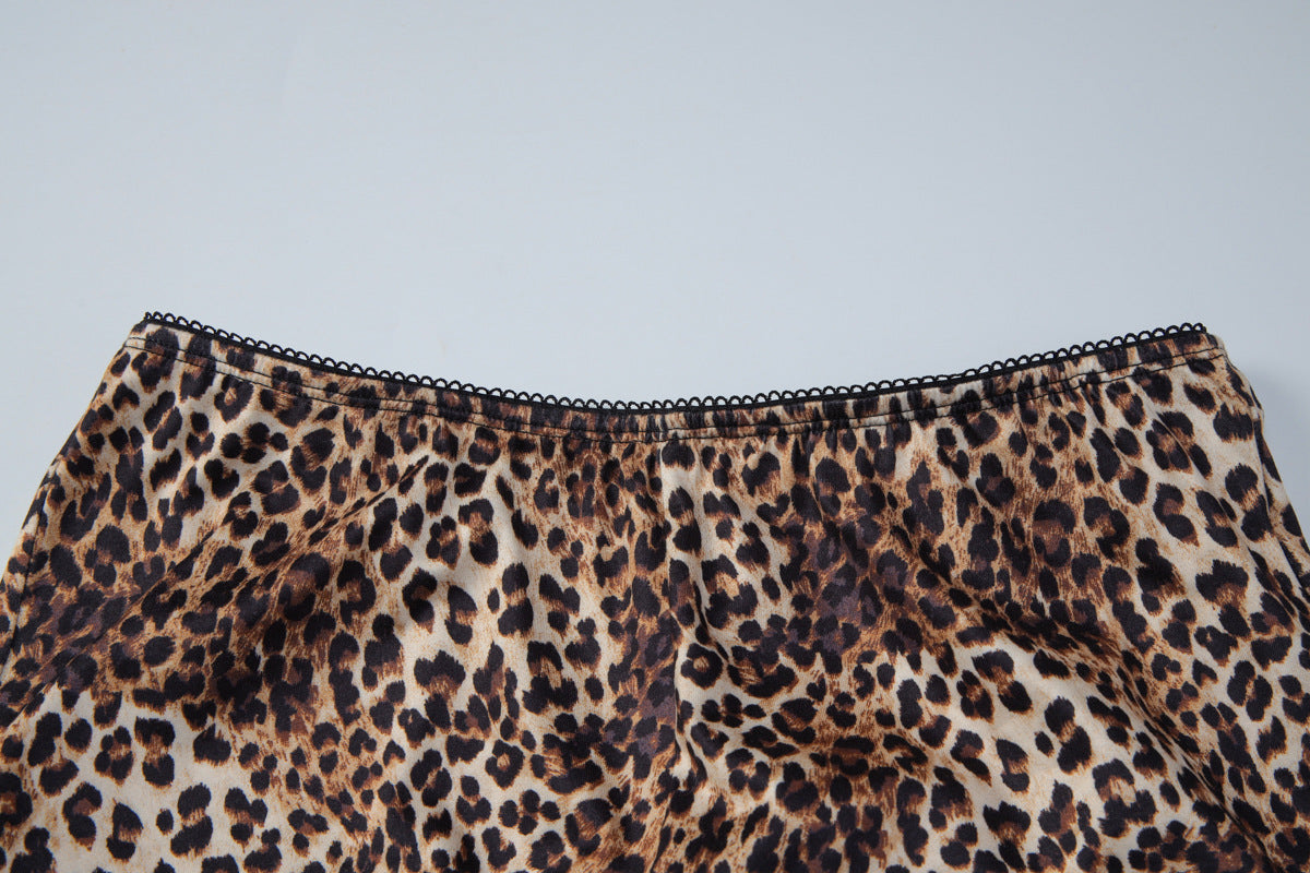 Women's Leopard Top & Pants Set