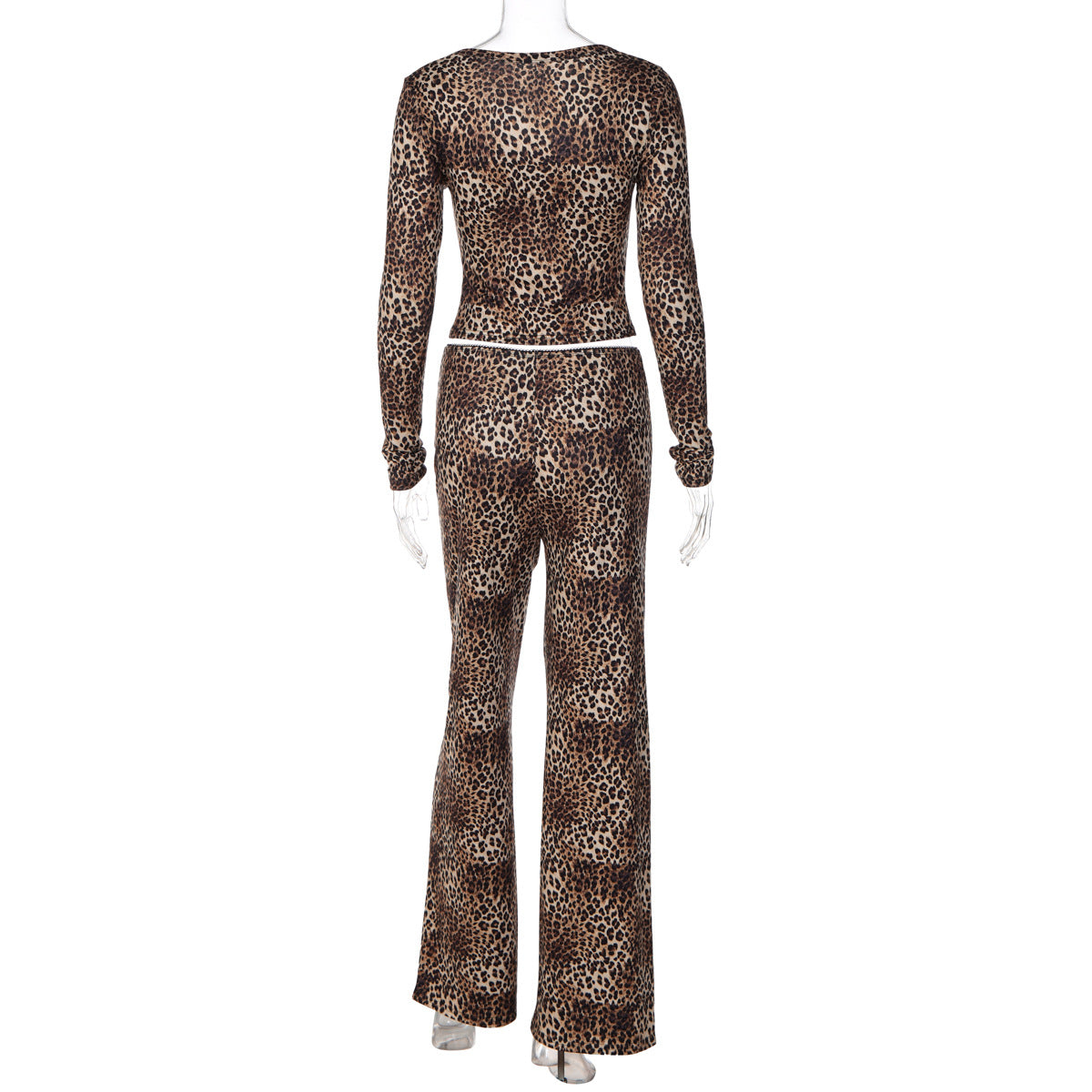 Women's Leopard Top & Pants Set