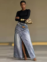 Women's Wrap Front Maxi Skirt
