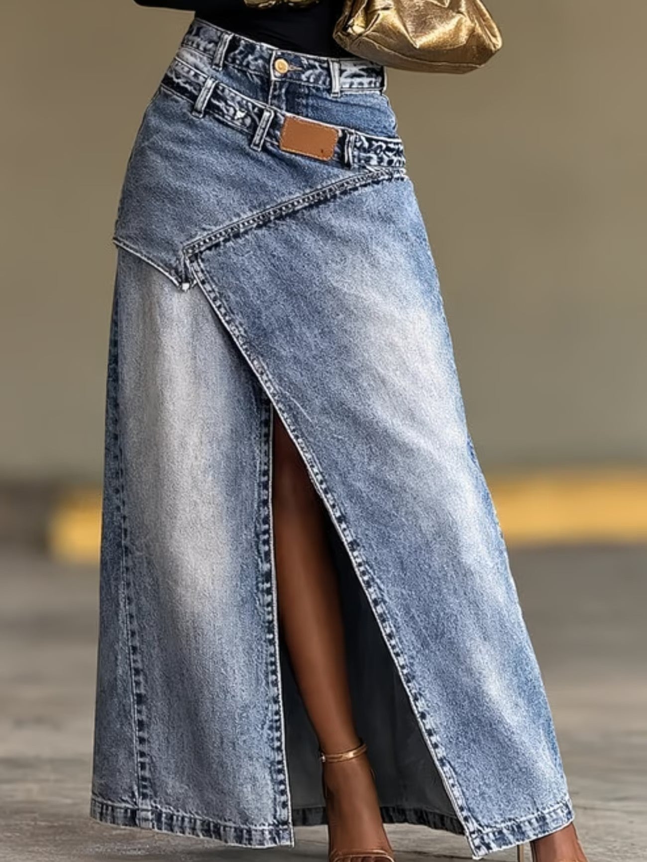 Women's Wrap Front Maxi Skirt