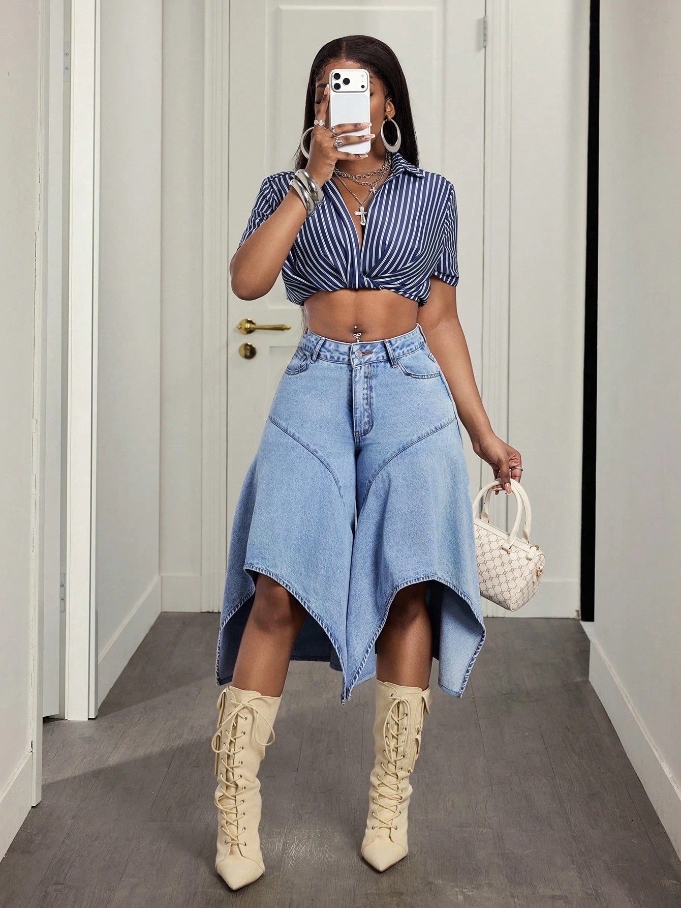 Women's Handkerchief Hem Shorts