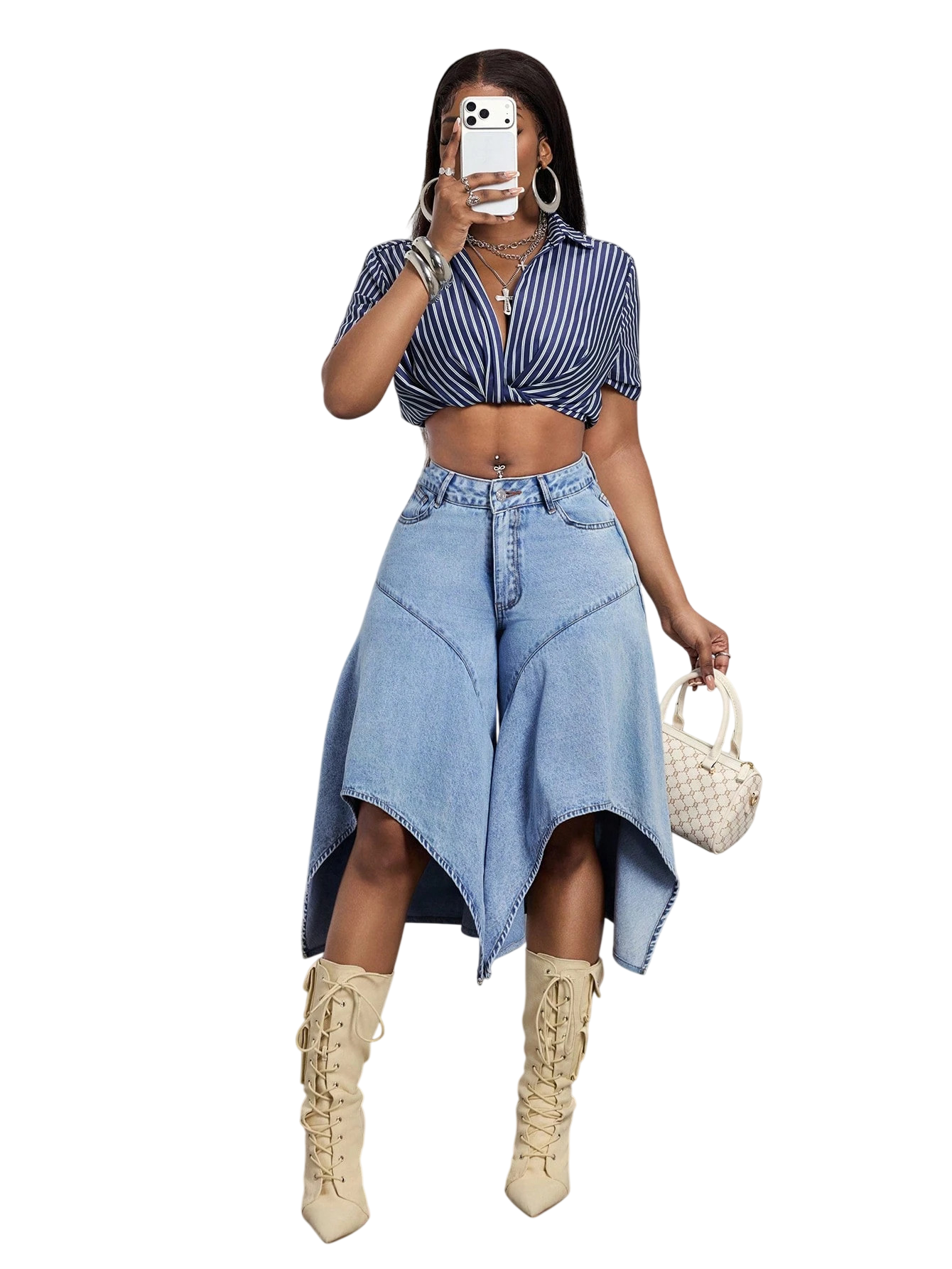 Women's Handkerchief Hem Shorts