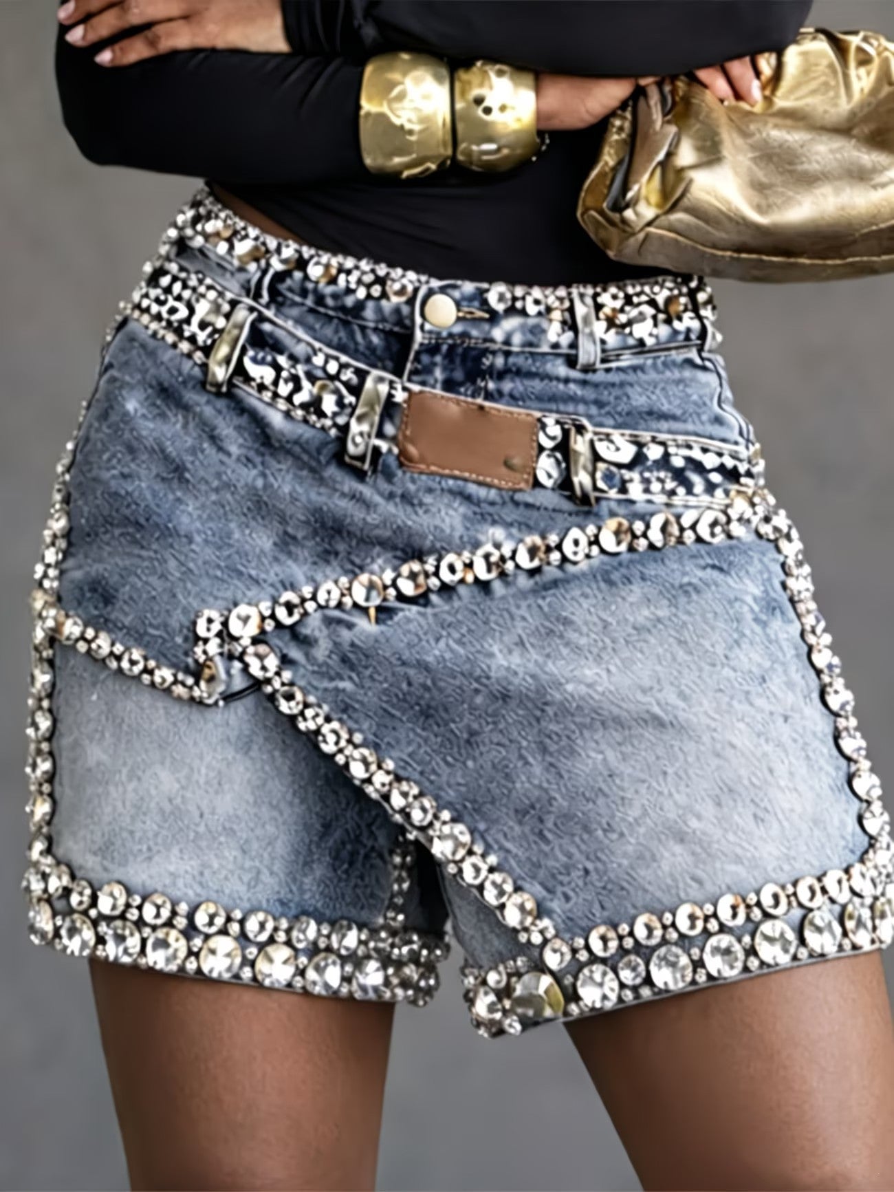 Women's Rhinestone  Shorts
