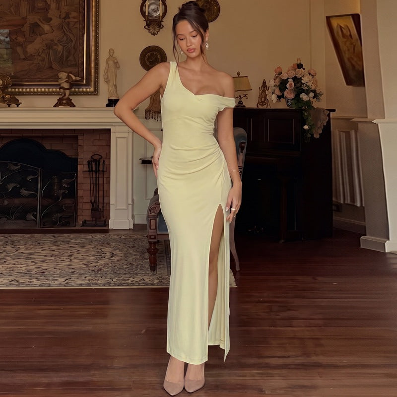 Women's One Shoulder Maxi Dress