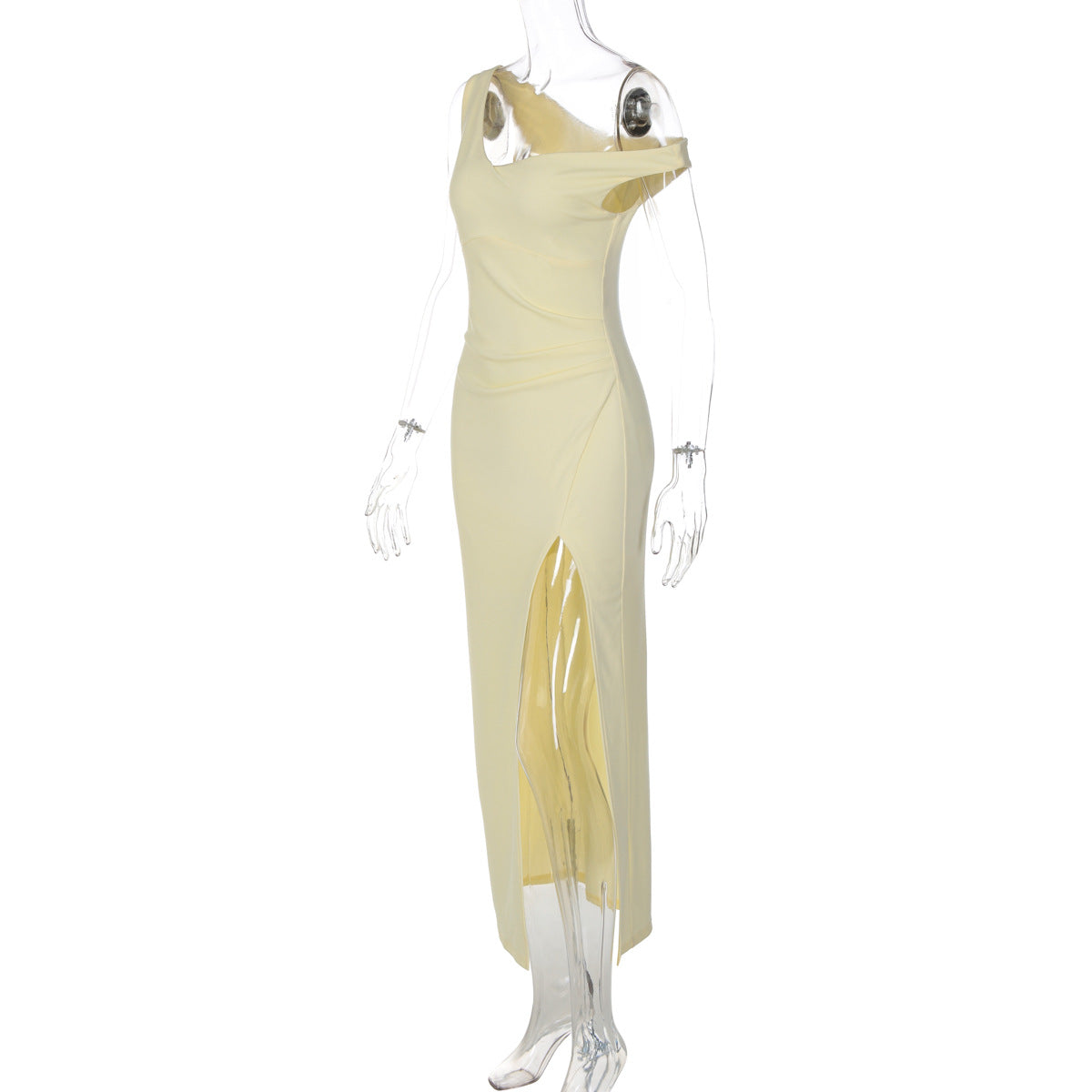 Women's One Shoulder Maxi Dress