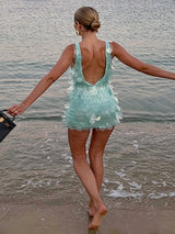 Women's Sequin Sleeveless Mini Dress