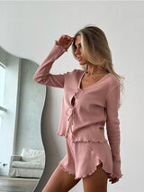 Women's Ribbed Lounge Set