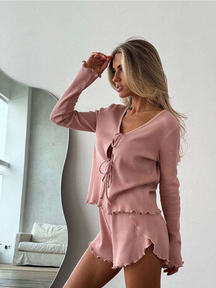 Women's Ribbed Lounge Set