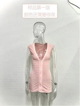 Women's Deep V Bodycon Mini Dress