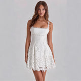 Women's Lace Fit & Flare Mini Dress