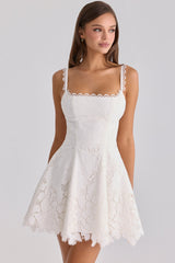 Women's Lace Fit & Flare Mini Dress