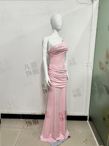 Women's Strapless Mermaid Maxi Dress