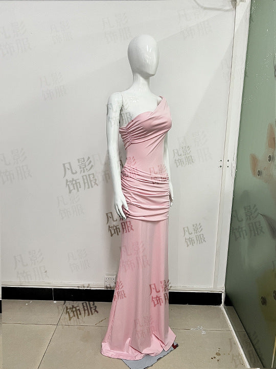 Women's Strapless Mermaid Maxi Dress